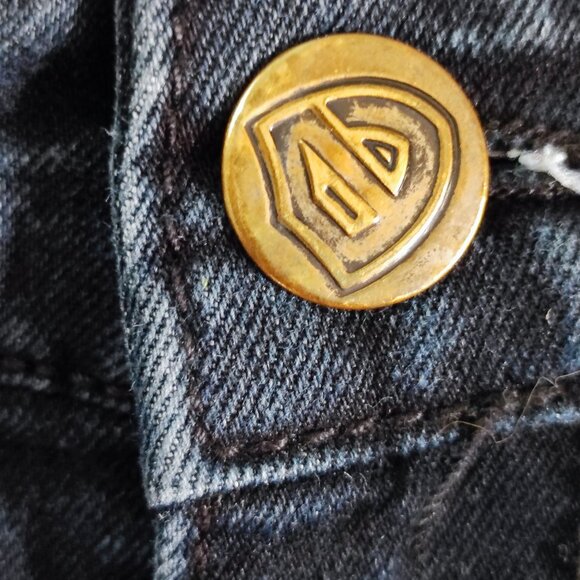 Encrypted jeans moto style indigo blue factory distressed men's size 30X32 - Picture 8 of 14